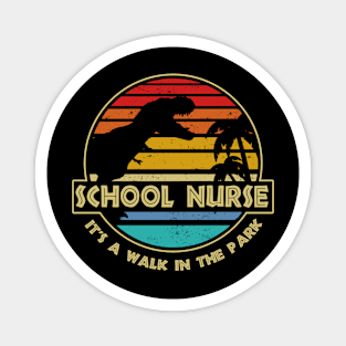 Jurassic School Nurse Magnet